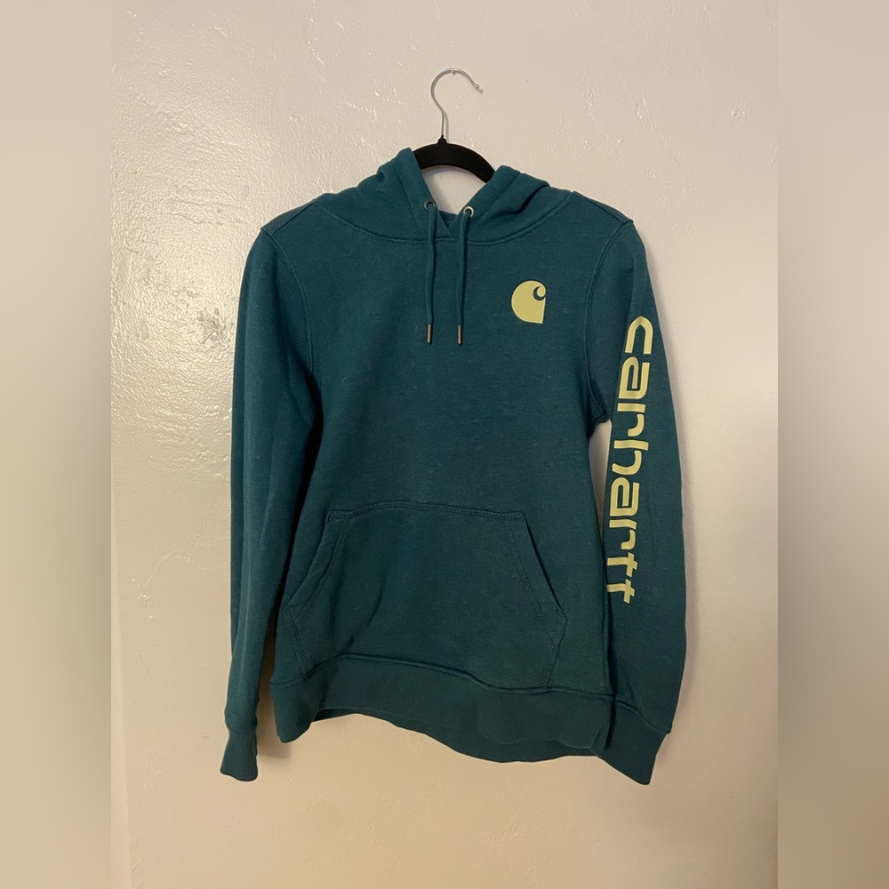 Carhartt Women’s Relaxed Fit Midweight Logo Sleeve Graphic Sweatshirt - Size S